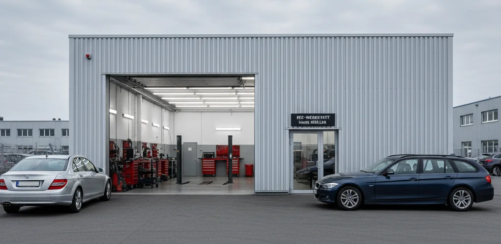 KFZ-Werkstatt Außenansicht